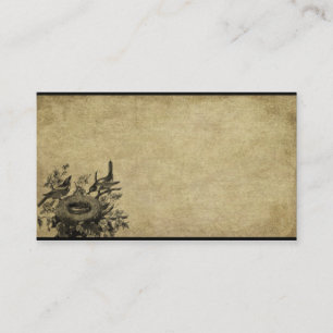 Dois pássaros & seus cartões de negócios Prim do