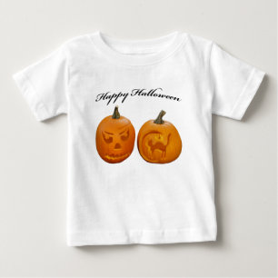 Dois Pumpkins Feliz Camisa do Dia das Bruxas
