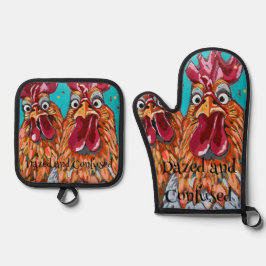 Dois Quirky Roosters