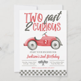 Dois Rápidos 2 Curiosos Convite de Aniversário, Co