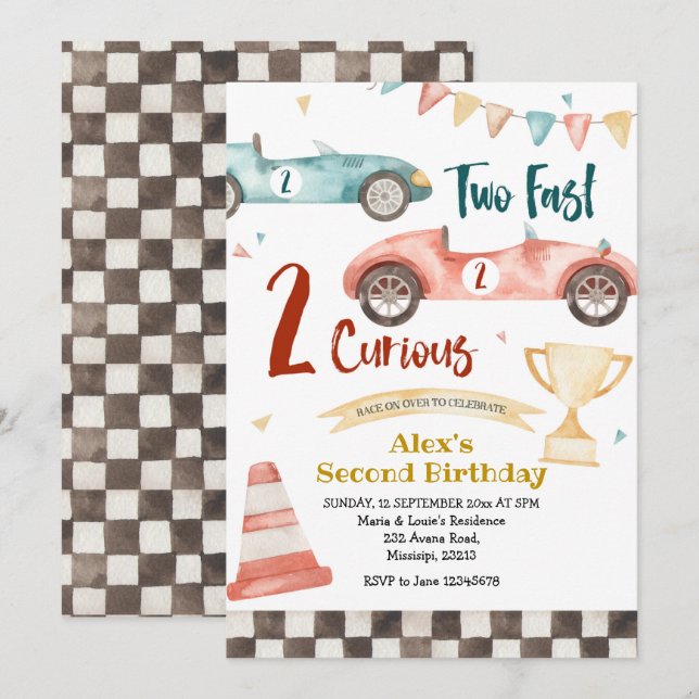 Dois Rápidos Convite Retroativo Curioso (Frente/Verso)