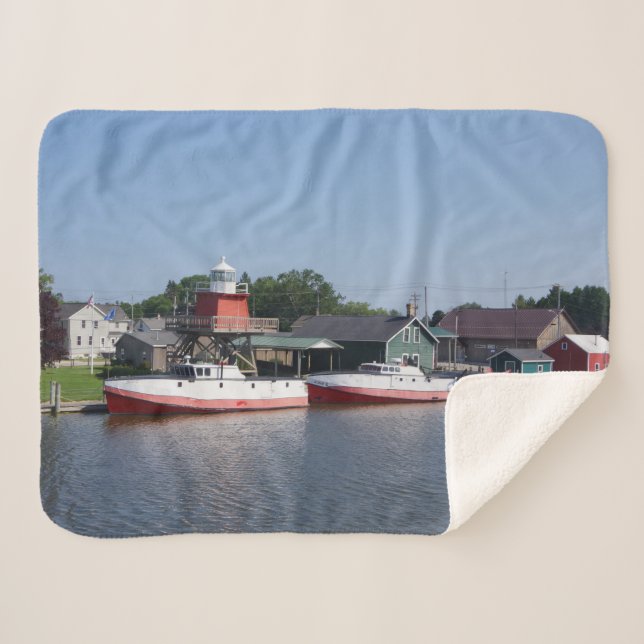 Dois Rios, cobertor sherpa de Wisconsin (Frente (Horizontal))