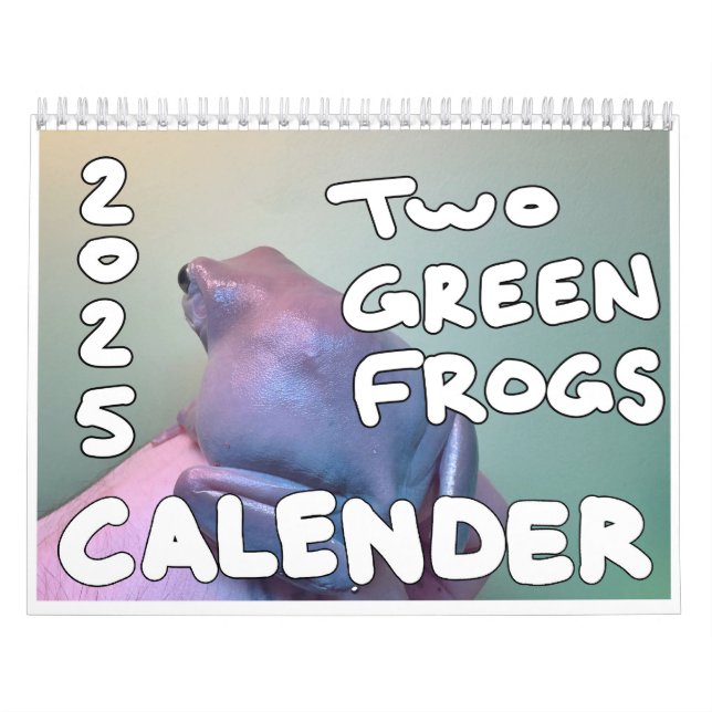 Dois Sapos Verdes Calendário 2025 (Capa)