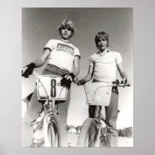 Dois sujeitos da antiga escola BMX impressão