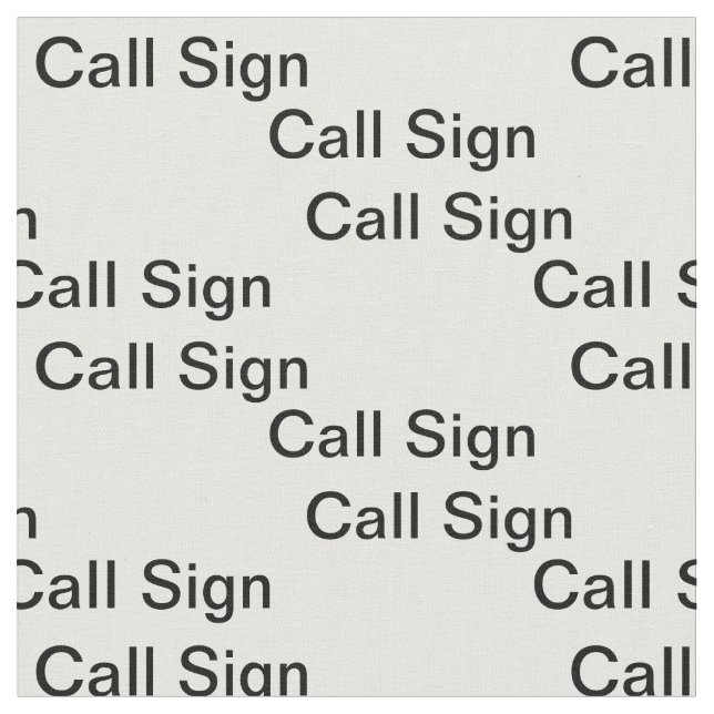 Dois Tecido de rádio personalizado Ham (Detalhe)