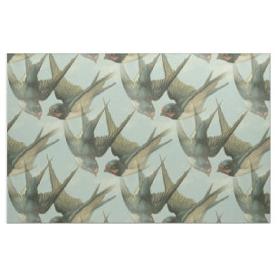 Dois tecidos Vintage Swallow