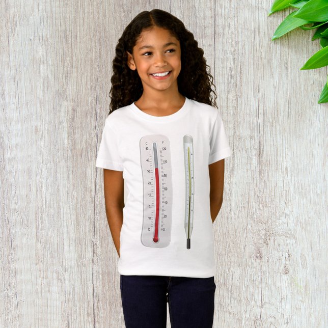 Dois Termômetros Meninas T-Shirt (Criador carregado)