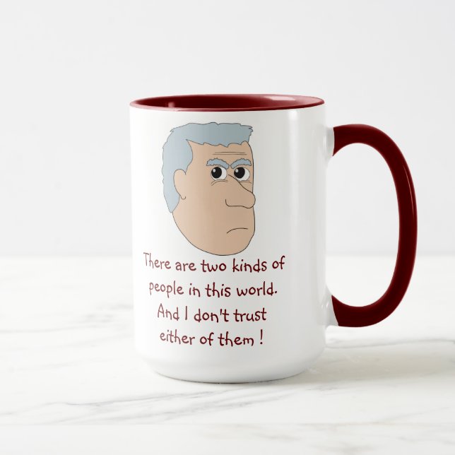 "Dois tipos" das pessoas da caneca do Curmudgeon (Direita)
