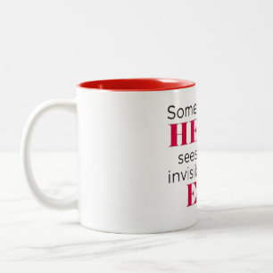 Dois Tons Caneca de Café com Citação Inspiradora em Duas Cor