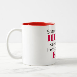 Dois Tons Caneca de Café com Citação Inspiradora em Duas Cor