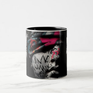 Dois Tons Caneca de Café Cubo de Gelo em Chamas – Arte de Fo