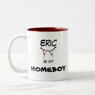 Dois Tons Caneca de café do "ficar em casa"