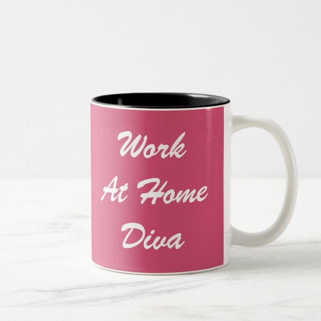 Dois Tons Caneca de café para mães do trabalho em casa (Direita)