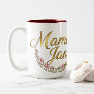 Dois Tons Caneca do Dia das Mães em Urdu | Caneca de Café Ma
