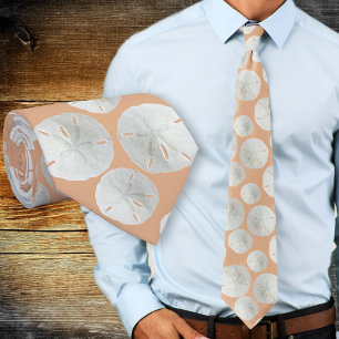 Dólar de Areia de Casamento Gravata Coral Laranja