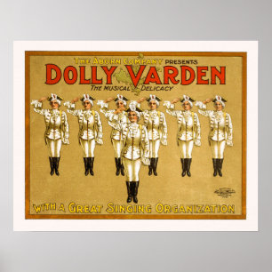 Dolly Varden - Impressão de Teatro Vintage