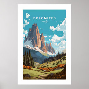 Dolomites Itália Poster