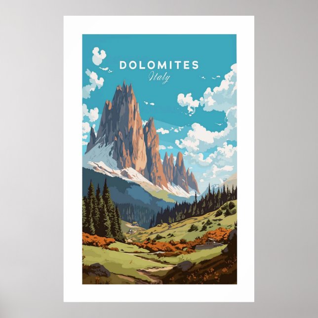 Dolomites Itália Poster (Frente)