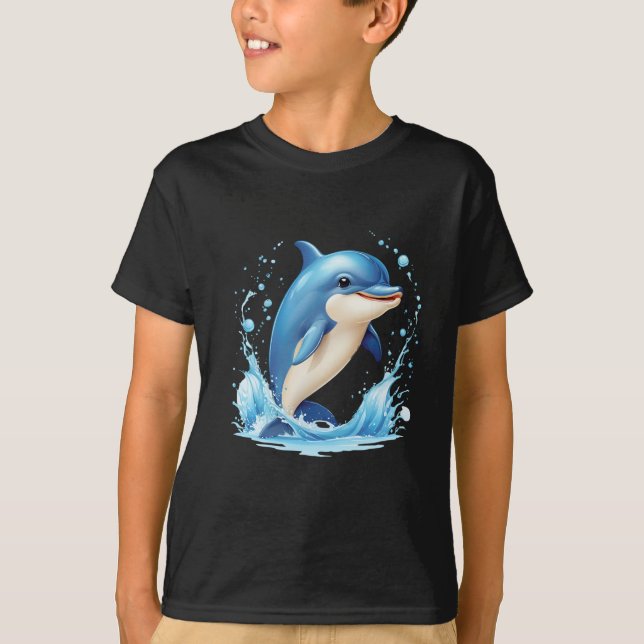 Dolphin de Camisa T para Crianças (Frente)