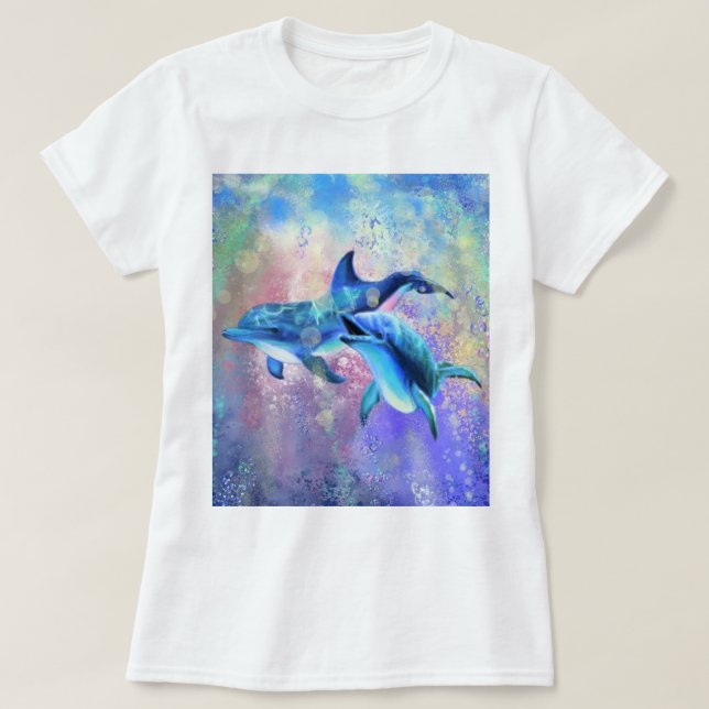 Dolphin T-Shirt Happy Family (Frente do Design)