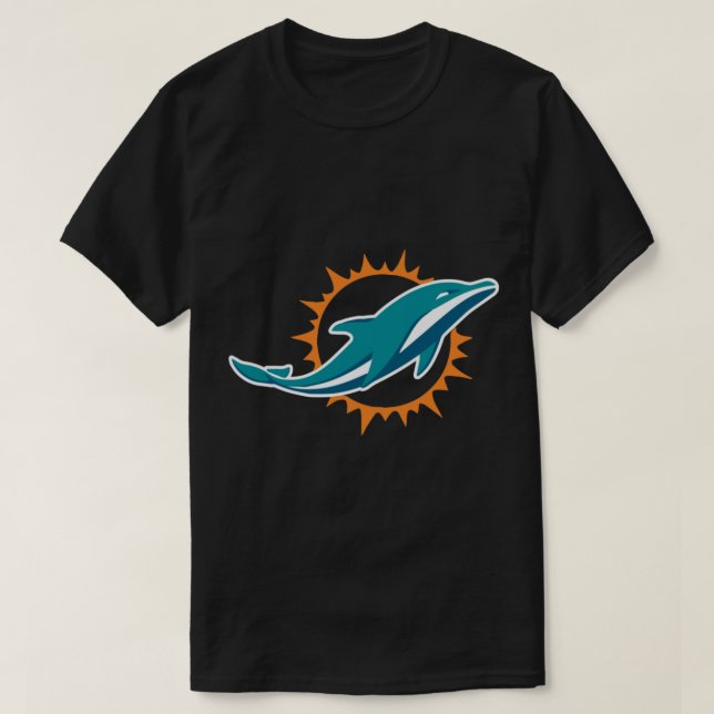 Dolphins-miami Merch T-Shirt Essencial (Frente do Design)