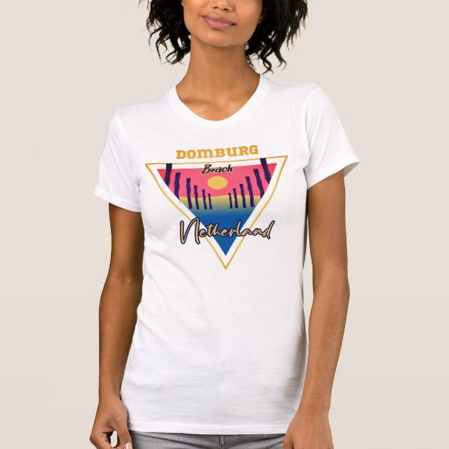 Domburg Beach Netherland T-Shirt (Frente)