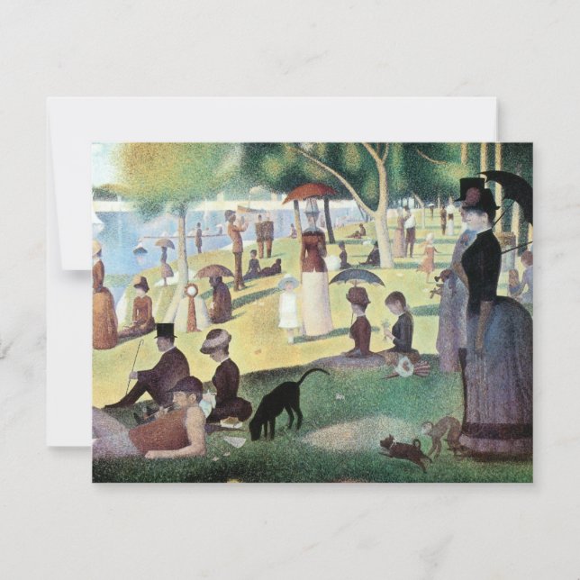 Domingo à tarde, Ilha La Grande Jatte, por Seurat (Frente)