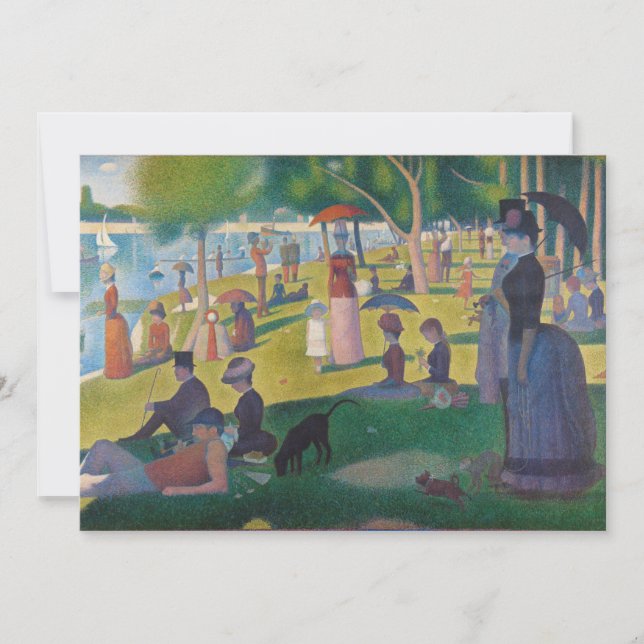 Domingo à tarde na ilha de La Grande Jatte (Frente)