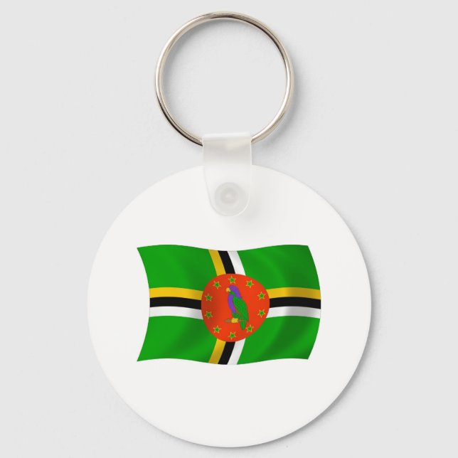 Dominica Flag Chaveiro (Frente)