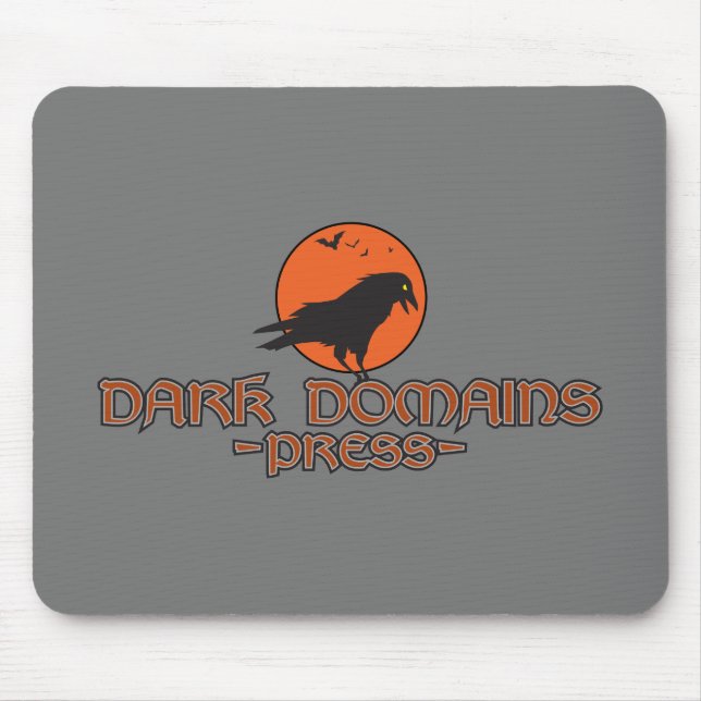 Domínios Escuros Pressionar Logotipo Mouse Pad (Frente)