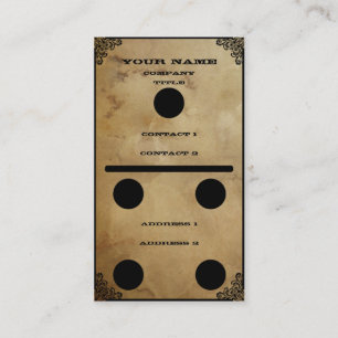 Dominó - cartão de visita