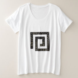 Domino Spiral Plus T-Shirt Tamanho