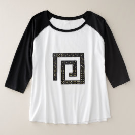 Domino Spiral Plus T-Shirt Tamanho
