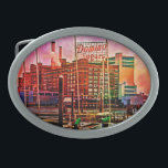 Domino Sugars em Dawn, Baltimore, Maryland<br><div class="desc">Esta é uma imagem primitiva do Marco Histórico de Baltimore: Fábrica Domino Sugars,  localizada no bairro do Ponto de Luz da comunidade aquática de Baltimore. Era primavera e de madrugada uma manhã clara quando Chet Dembeck,  dono de Designs de Arte Celta-Irmão,  capturou esta imagem impressionante.</div>