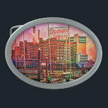 Domino Sugars em Dawn, Baltimore, Maryland<br><div class="desc">Esta é uma imagem primitiva do Marco Histórico de Baltimore: Fábrica Domino Sugars,  localizada no bairro do Ponto de Luz da comunidade aquática de Baltimore. Era primavera e de madrugada uma manhã clara quando Chet Dembeck,  dono de Designs de Arte Celta-Irmão,  capturou esta imagem impressionante.</div>