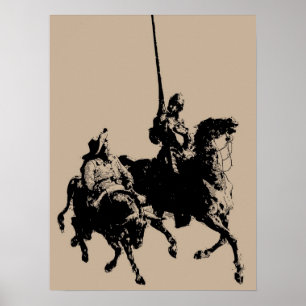 Don Quixote e Sancho Panza Poster