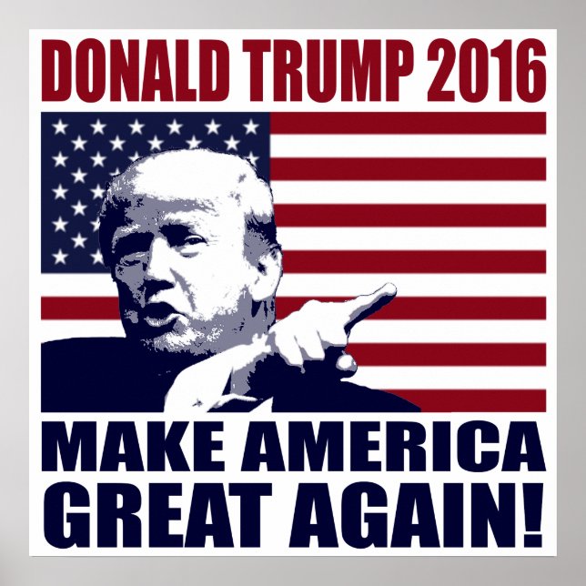 Donald Trump 2016 Para O Presidente Poster (Frente)