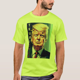 DONALD TRUMP 2024 T-SHIRT - SEGURANÇA VERDE