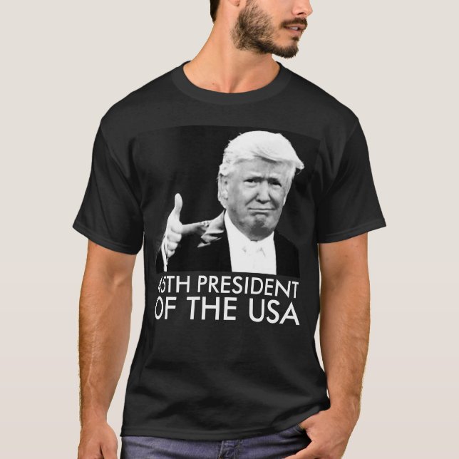 DONALD TRUMP 45º Presidente T-shirts (Frente)