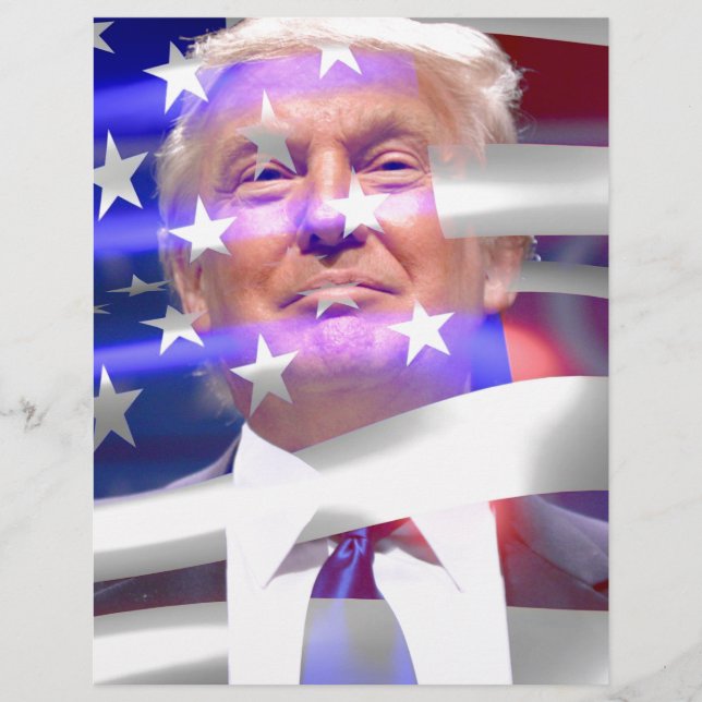 donald trump american flag (Frente)