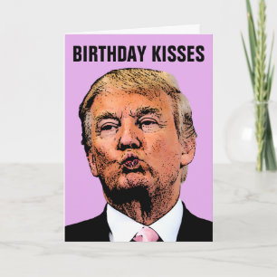 DONALD TRUMP BEIJA CARTÃO DE MORTE DE ANIVERSÁRIO