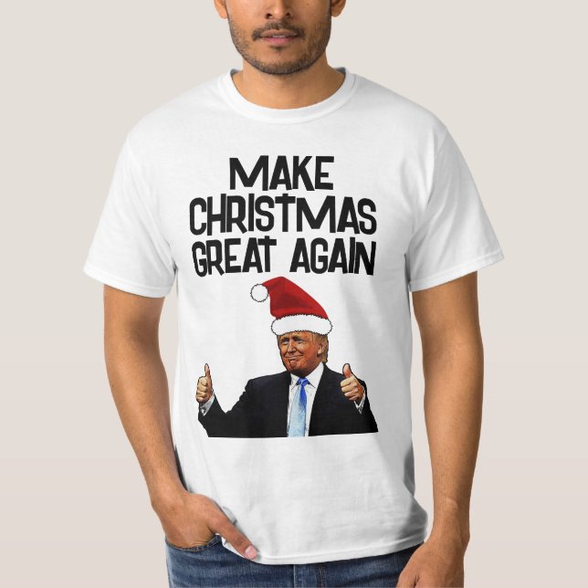 DONALD TRUMP CHRISTMAS EXCELENTE NOVAMENTE T-SHIRT (Frente)