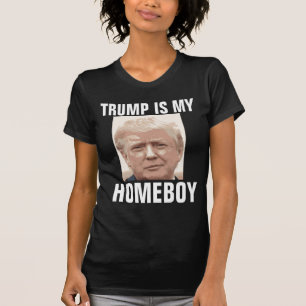 DONALD TRUMP É MEU FICAR EM CASA, T-Shirts Engraça