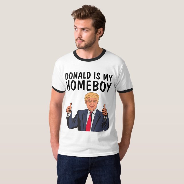 DONALD TRUMP É MINHA T-shirts Engraçada FICAR EM C (Frente Completa)