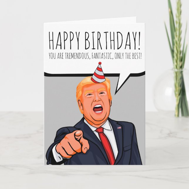 Donald Trump: Feliz Cartões de agradecimentos de a (Frente)