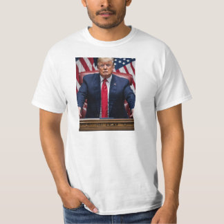 Donald Trump Foto Impressão T-Shirt