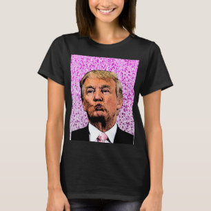 DONALD TRUMP GLITTER BISS T-SHIRTS DE ANIVERSÁRIO