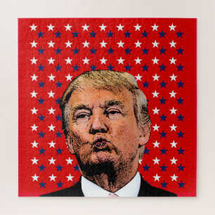 DONALD TRUMP KISS JIGSAW QUEBRA-CABEÇA DIFÍCIL