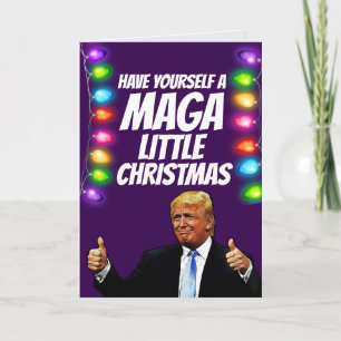DONALD TRUMP MAGA PEQUENOS cartões de Natal