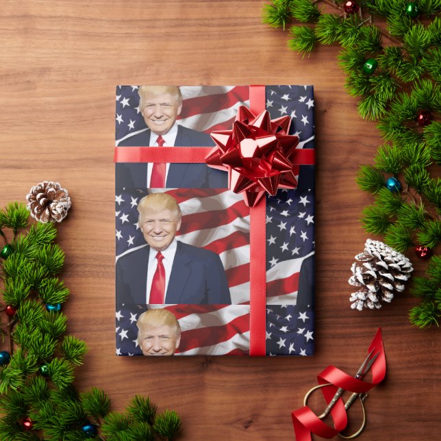 DONALD TRUMP MANDE TODO O Papel de embrulho de OCA (Presente de Natal)